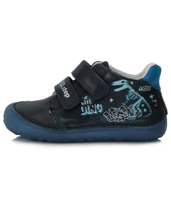batukai vaikams D.D.Step (Vengrija) Barefoot tamsiai mėlyni batai 20-25 d. S073-328A