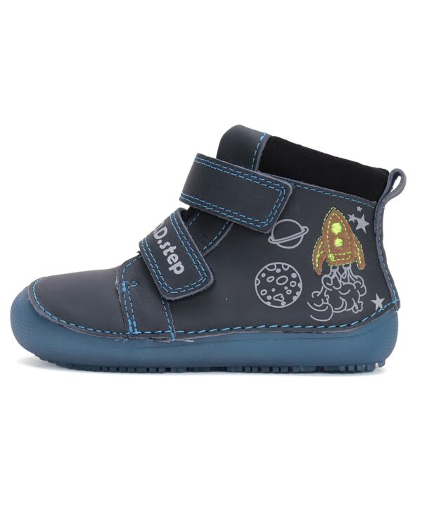 batukai vaikams D.D.Step (Vengrija)  Barefoot tamsiai mėlyni batai 31-36 d. A063-42719L