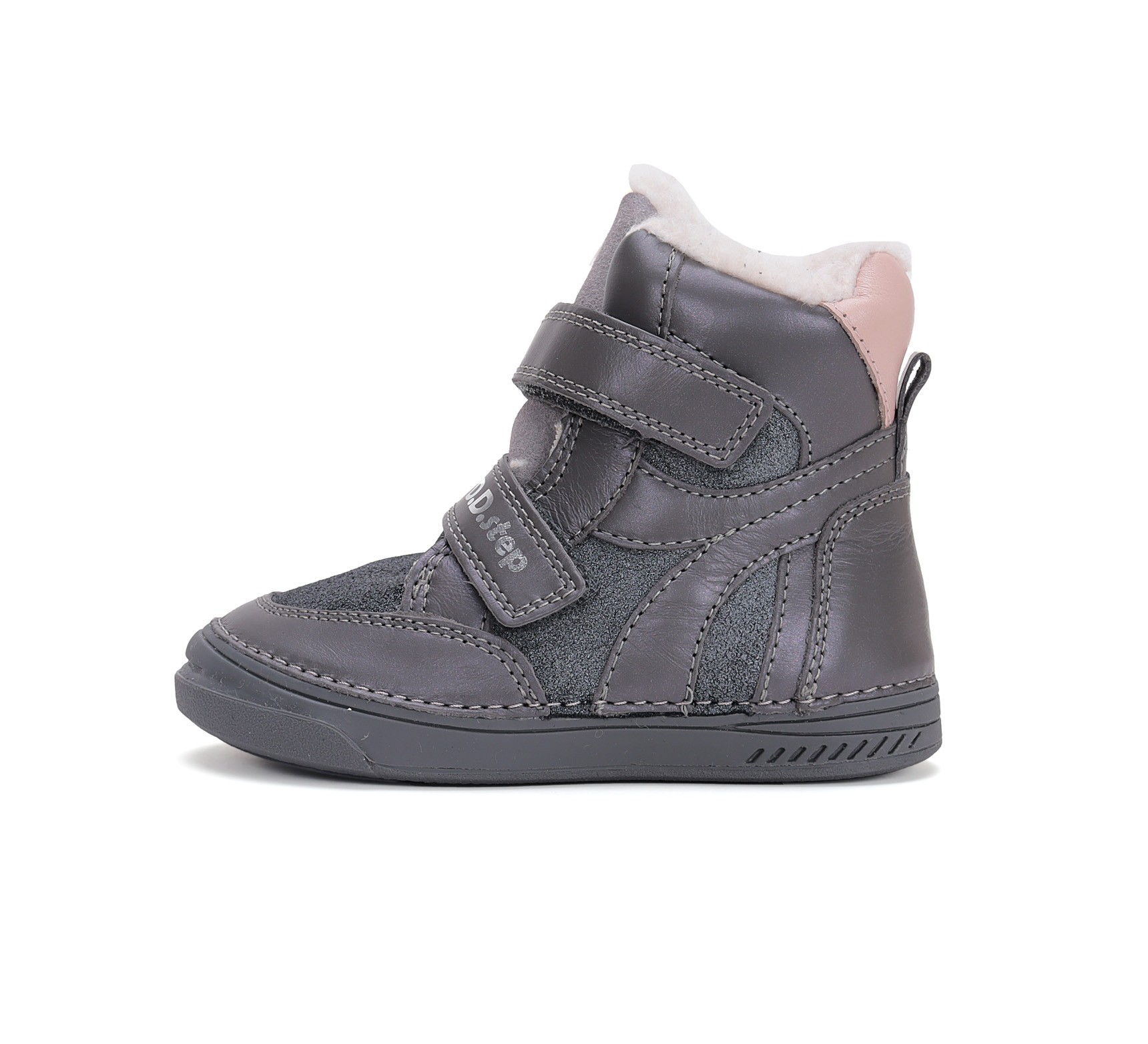 Batai su dirbtiniu kailio pamušalu 25-30 d. W040-42380BM. D.D.Step (Vengrija). Batai vaikams 3 batukai vaikams D.D.Step (Vengrija) Batai su dirbtiniu kailio pamušalu 25-30 d. W040-42380BM
