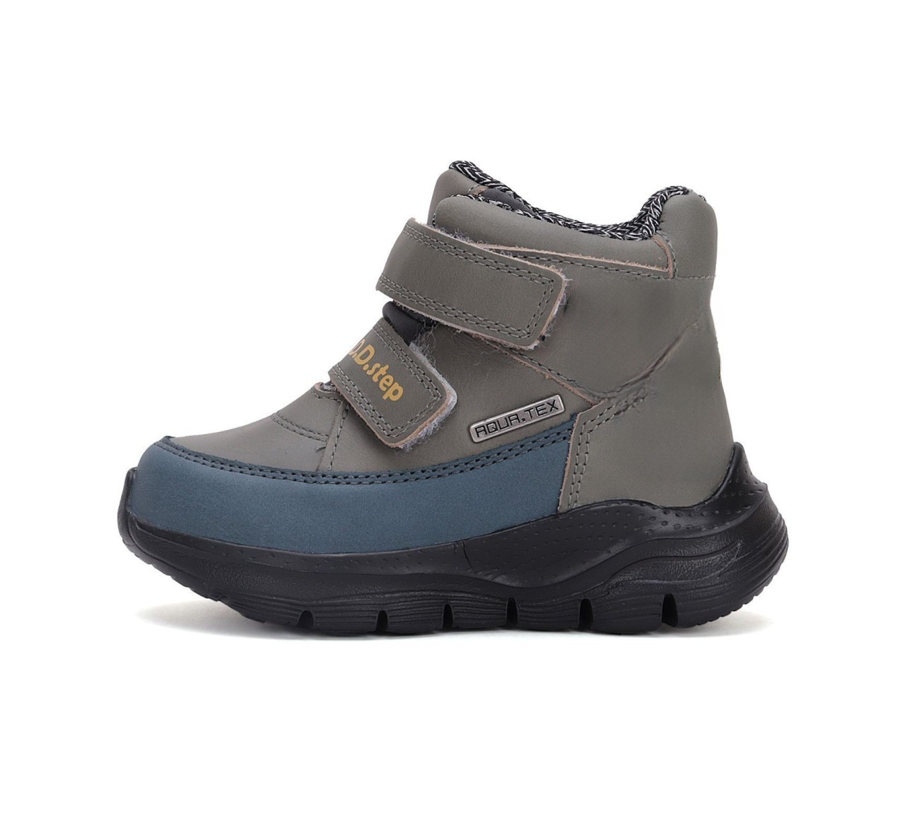 Khaki vandeniui atsparūs batai 30-35 d. P092-42448AL. D.D.Step (Vengrija). Batai vaikams 3 batukai vaikams D.D.Step (Vengrija) Khaki vandeniui atsparūs batai 30-35 d. P092-42448AL