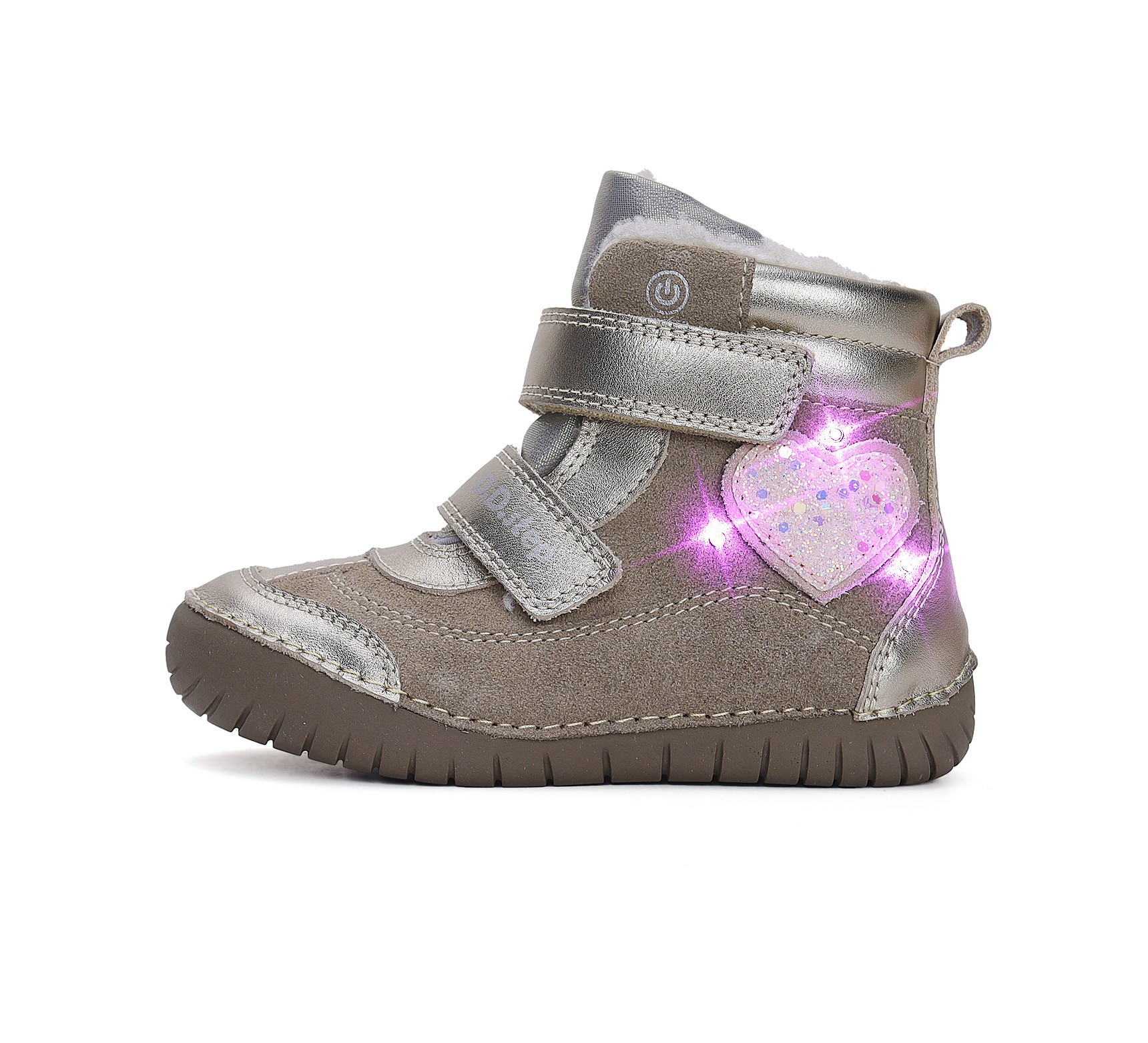 LED Batai su dirbtinio kailio pamušalu 25-30 d. W050-42707DM. D.D.Step (Vengrija). Batai vaikams 4 batukai vaikams D.D.Step (Vengrija) LED Batai su dirbtinio kailio pamušalu 25-30 d. W050-42707DM
