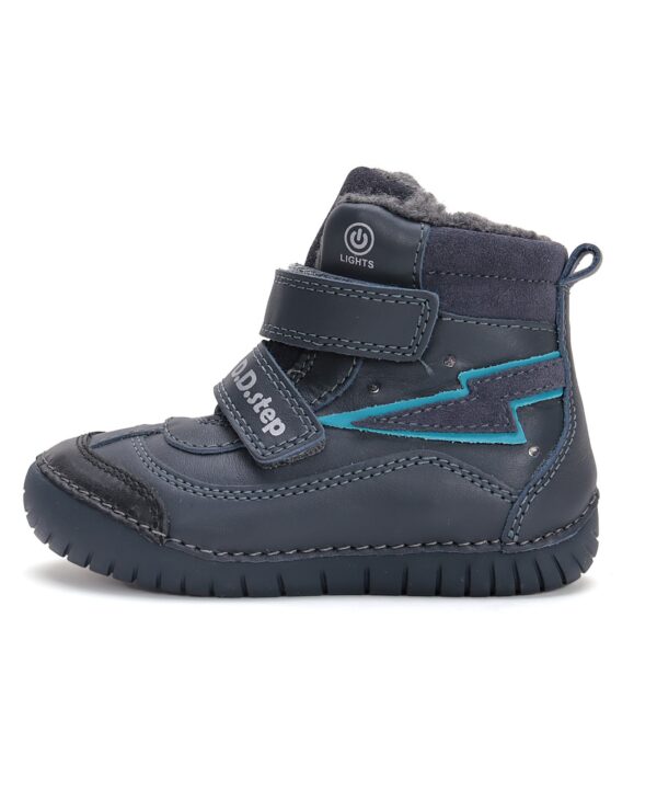 batukai vaikams D.D.Step (Vengrija)  LED Batai su dirbtinio kailio pamušalu 31-36 d. W050-42707L