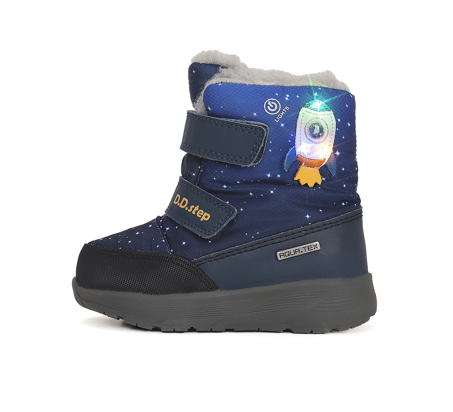 LED sniego batai su vilna 28-33 d. P083-42624L. D.D.Step (Vengrija). Batai vaikams 4 batukai vaikams D.D.Step (Vengrija) LED sniego batai su vilna 28-33 d. P083-42624L