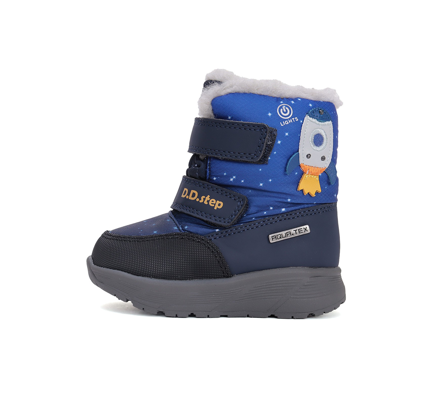 LED sniego batai su vilna 28-33 d. P083-42624L. D.D.Step (Vengrija). Batai vaikams 3 batukai vaikams D.D.Step (Vengrija) LED sniego batai su vilna 28-33 d. P083-42624L