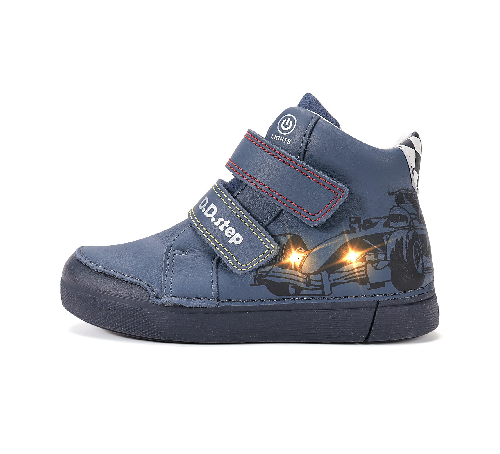Mėlyni LED batai 25-30 d. A068-62454AM. D.D.Step (Vengrija). Batai vaikams 5 batukai vaikams D.D.Step (Vengrija) Mėlyni LED batai 25-30 d. A068-62454AM