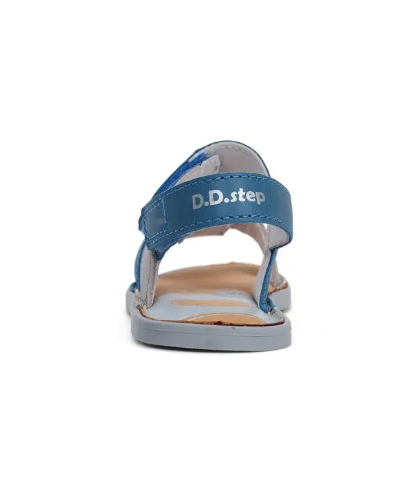 batukai vaikams D.D.Step (Vengrija)  Mėlynos barefoot basutės 26-31 d. G076-41539DM