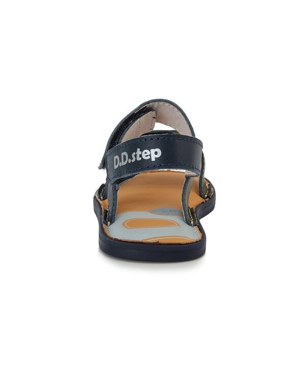 batukai vaikams D.D.Step (Vengrija)  Tamsiai mėlynos barefoot basutės 32-37 d. G076-356AL