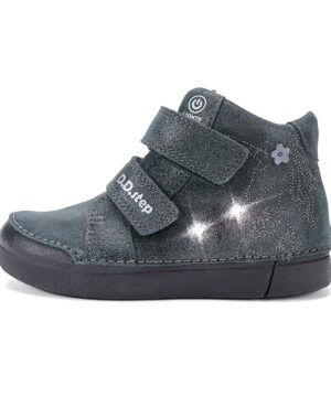 batukai vaikams D.D.Step (Vengrija)  Tamsiai žali LED batai 25-30 d. A068-62147BM