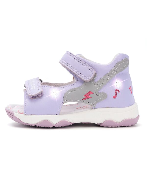 batukai vaikams D.D.Step (Vengrija) Violetinės LED basutės 21-25 d. G064-61965B