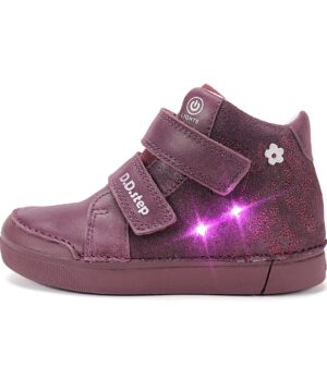 Vyšniniai LED batai 25-30 d. A068-62147M. D.D.Step (Vengrija). Batai vaikams 1 batukai vaikams D.D.Step (Vengrija) Vyšniniai LED batai 25-30 d. A068-62147M