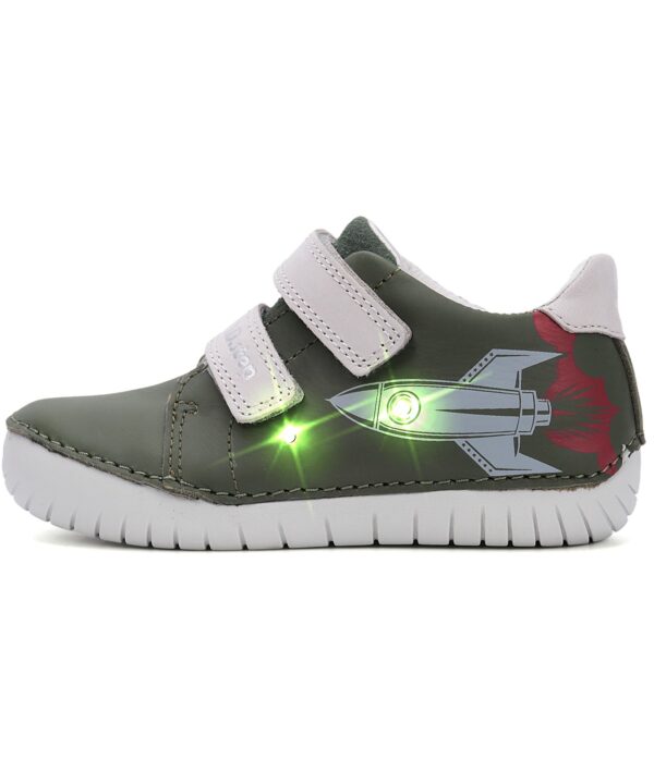batukai vaikams D.D.Step (Vengrija)  Žalsvi LED batai 25-30 d. S050-61691BM