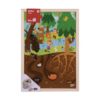 Medinė dėlionė „Miškas” (28 dalys) - Apli Kids 2 edukaciniai zaislai. Lavinamieji zaislai. Apli Kids . Medinė dėlionė „Miškas” (28 dalys)