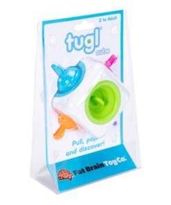 edukaciniai zaislai. Lavinamieji zaislai. FatBrainToys . Sensorinis žaislas - kubas TUGL CUBE