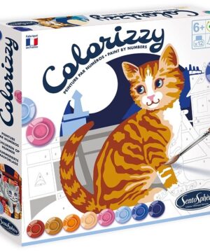 edukaciniai zaislai. Lavinamieji zaislai. SentoSphere . Kūrybinis tapybos pagal skaičius rinkinys „Colorizzy Katės”