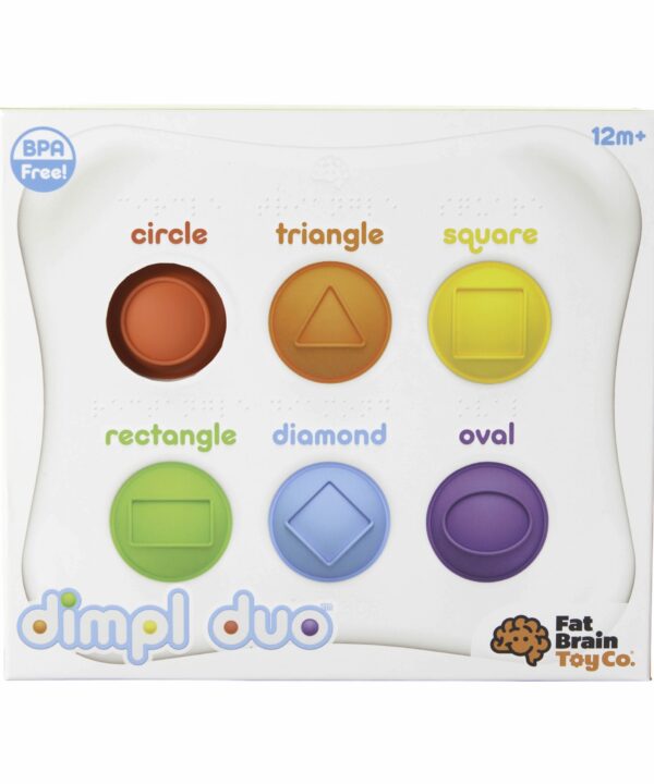 edukaciniai zaislai. Lavinamieji zaislai. FatBrainToys . Sensorinis žaislas „Dimpl Duo“