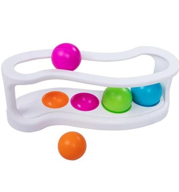 edukaciniai zaislai. Lavinamieji zaislai. FatBrainToys . Spalvų rūšiavimo žaidimas „RollAgain Sorter“