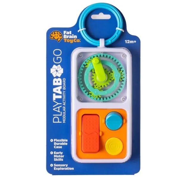edukaciniai zaislai. Lavinamieji zaislai. FatBrainToys . PlayTab Go – kelioninis sensorinis žaislas