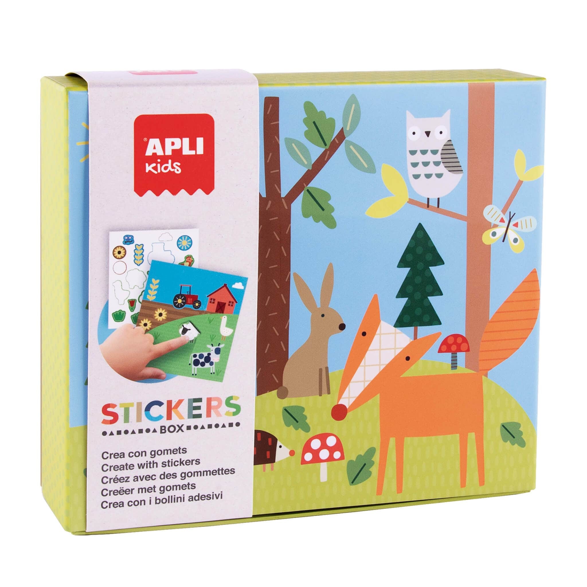 Lipdukų žaidimas „Forest“ - Apli Kids 3 edukaciniai zaislai. Lavinamieji zaislai. Apli Kids . Lipdukų žaidimas „Forest“