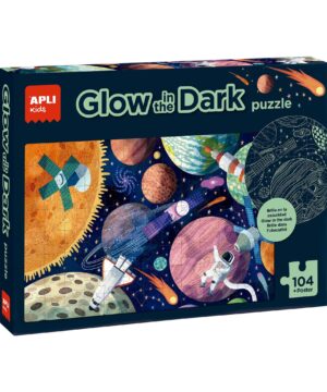 Tamsoje šviečianti dėlionė „Solar System” - Apli Kids 2 edukaciniai zaislai. Lavinamieji zaislai. Apli Kids . Tamsoje šviečianti dėlionė „Solar System”