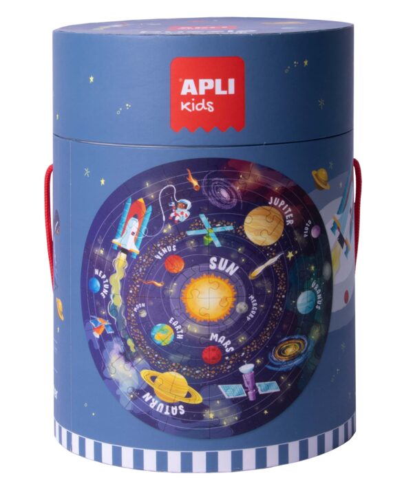 edukaciniai zaislai. Lavinamieji zaislai. Apli Kids . Rato formos dėlionė „Solar System“