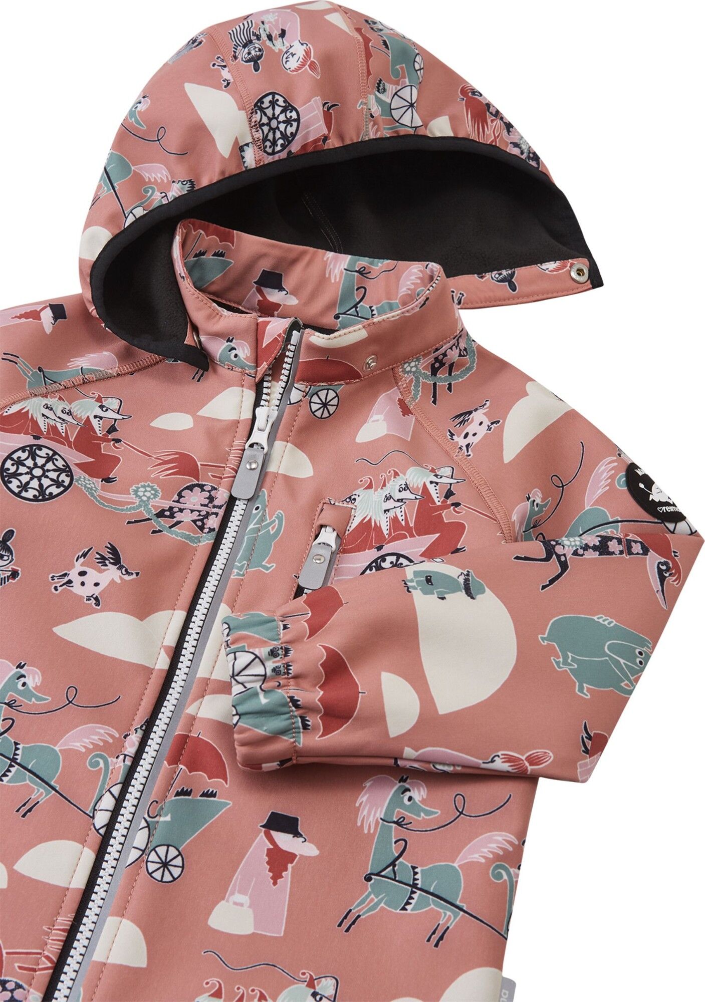REIMA Moomin Vantti Rose Blush striukė vaikams 6 Jackets REIMA Moomin Vantti 5100009F Rose Blush