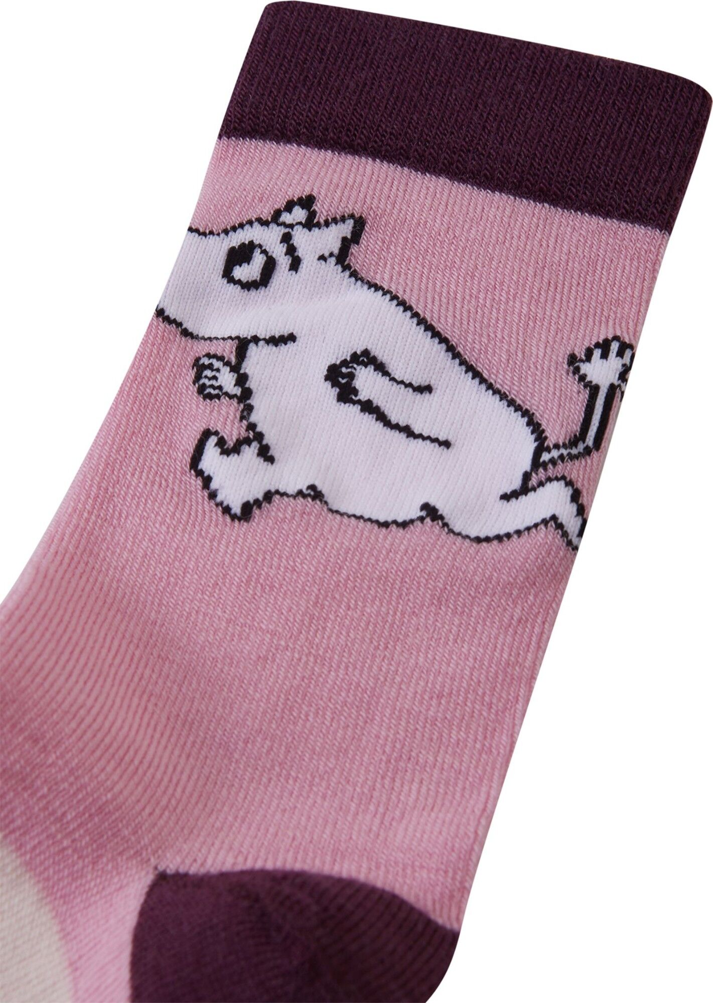 REIMA Moomin Randig kojinės vaikams 4 Socks REIMA Moomin Randig 5300335A Grey Pink