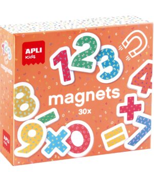 Mokomoji priemonė - mediniai magnetiniai skaičiai - Apli Kids 1 edukaciniai zaislai. Lavinamieji zaislai. Apli Kids . Mokomoji priemonė - mediniai magnetiniai skaičiai