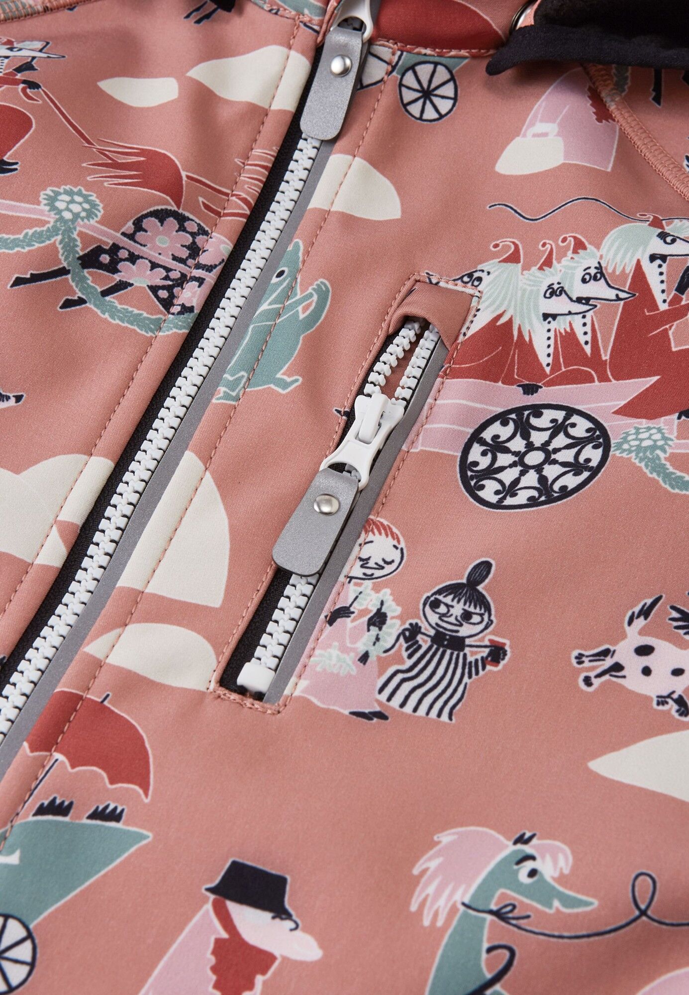 REIMA Moomin Vantti Rose Blush striukė vaikams 8 Jackets REIMA Moomin Vantti 5100009F Rose Blush