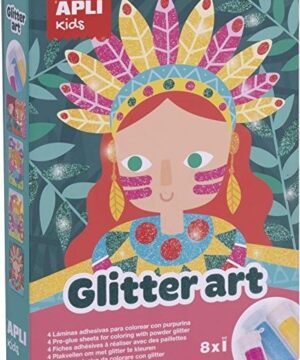 Apli Kids kūrybinis rinkinys „Glitter art” - Apli Kids 2 edukaciniai zaislai. Lavinamieji zaislai. Apli Kids . Apli Kids kūrybinis rinkinys „Glitter art”