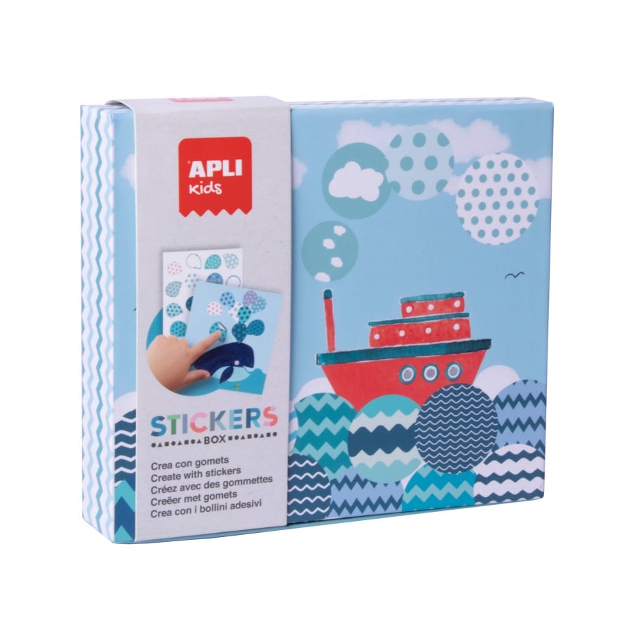 Apli Kids lipdukų žaidimas LAIVAS - Apli Kids 3 edukaciniai zaislai. Lavinamieji zaislai. Apli Kids . Apli Kids lipdukų žaidimas LAIVAS