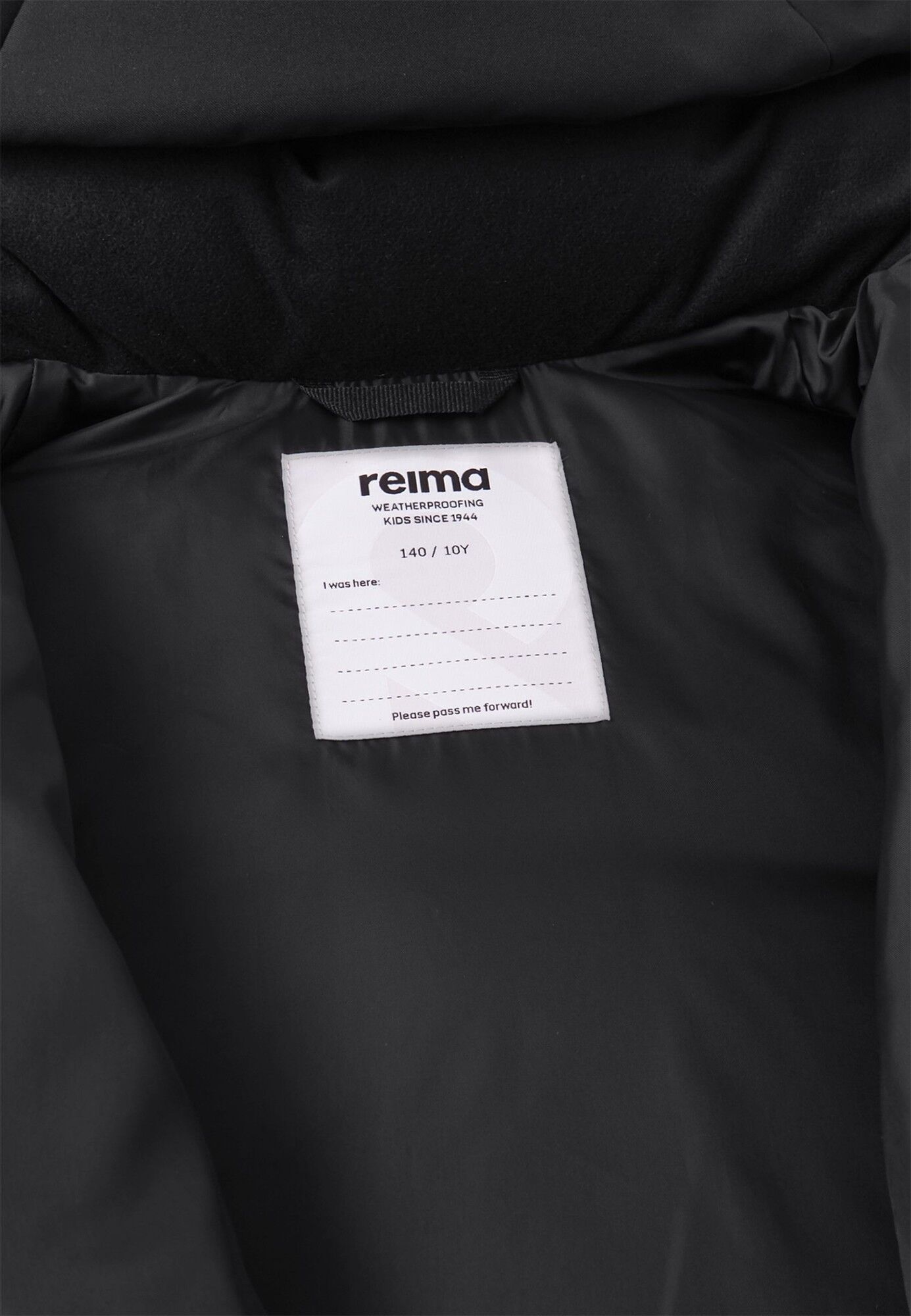 REIMA Ranua juoda striukė vaikams 9 Clothes