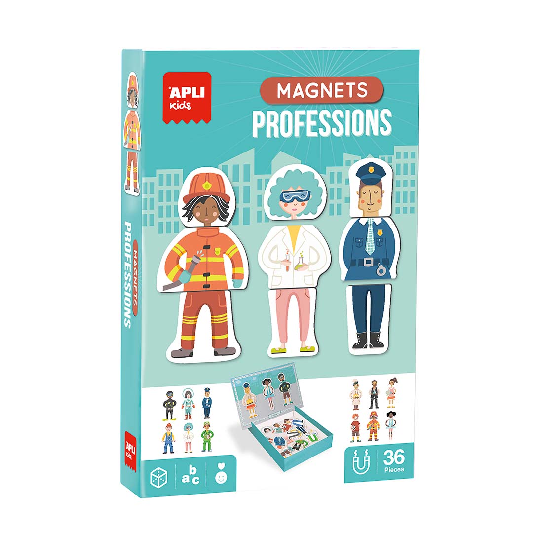 Magnetinis žaidimas „Profesijos” - Apli Kids 3 edukaciniai zaislai. Lavinamieji zaislai. Apli Kids . Magnetinis žaidimas „Profesijos”