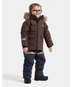 Didriksons žieminė parka BJÄRVEN KIDS PARKA 5 - Shadow Brown (Išankstinis užsakymas) 1 bjarven kids parka 5 506325 F13 10front1 m262