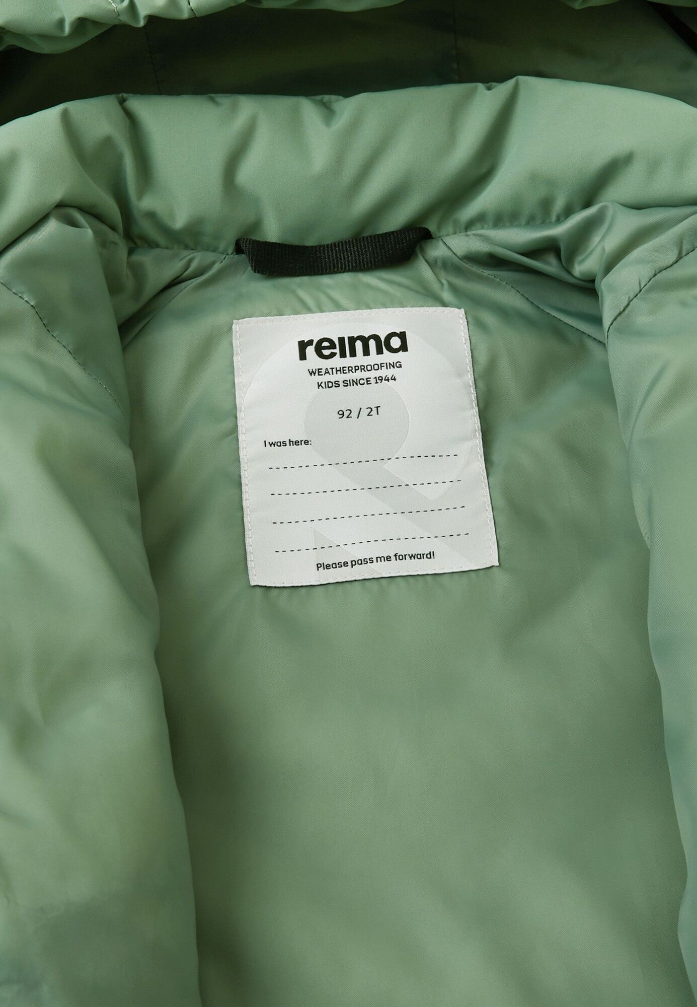 REIMA KUPPONEN Green Clay striukė vaikams 8 Jackets REIMA KUPPONEN 5100034B Green Clay