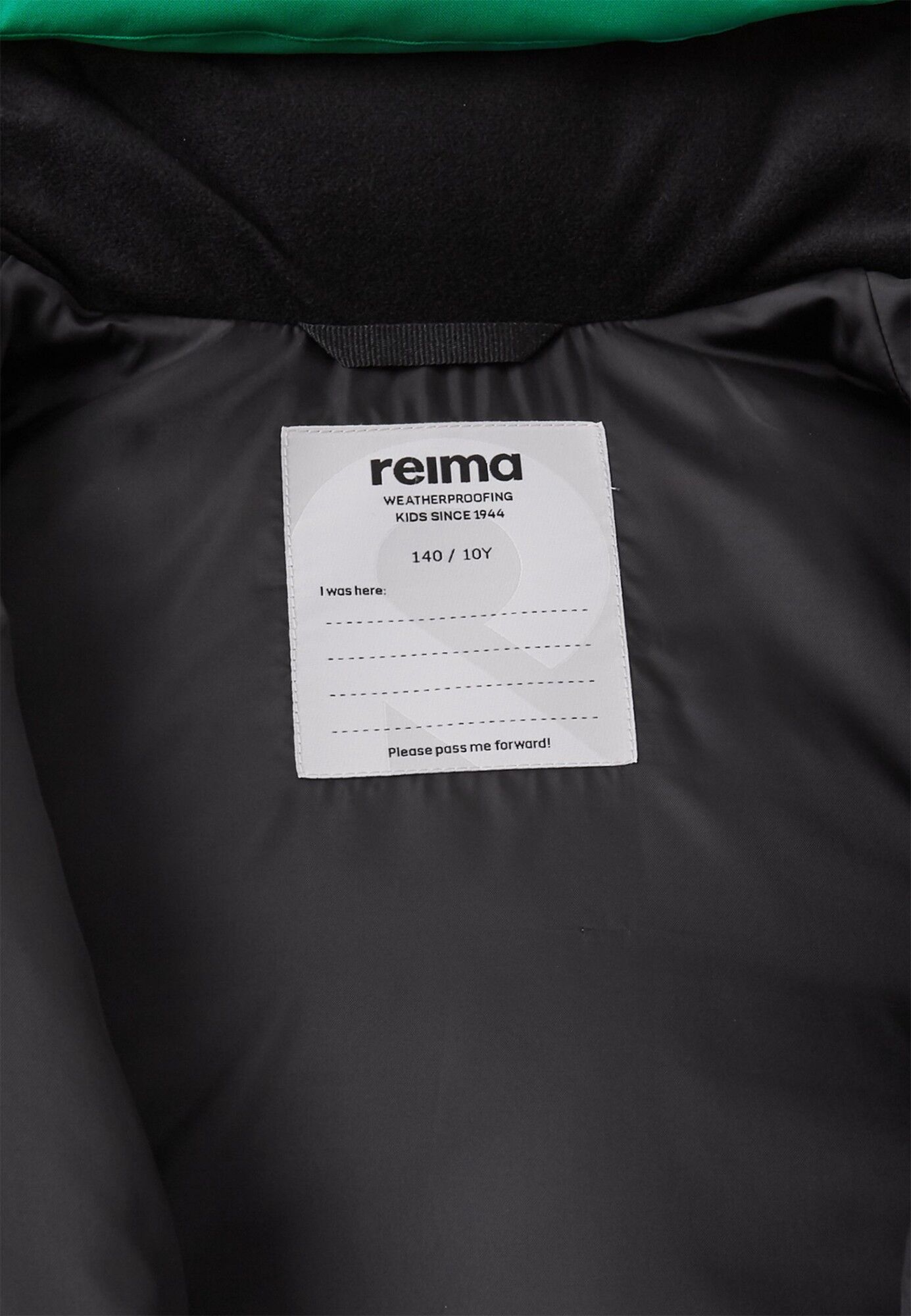 REIMA Ranua žalia striukė vaikams 9 Clothes