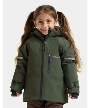 Didriksons žieminė striukė FALKEN KIDS JKT 2 - Deep Green (Išankstinis užsakymas) 1 falken kids jacket 2 506307 300 10front1 m262