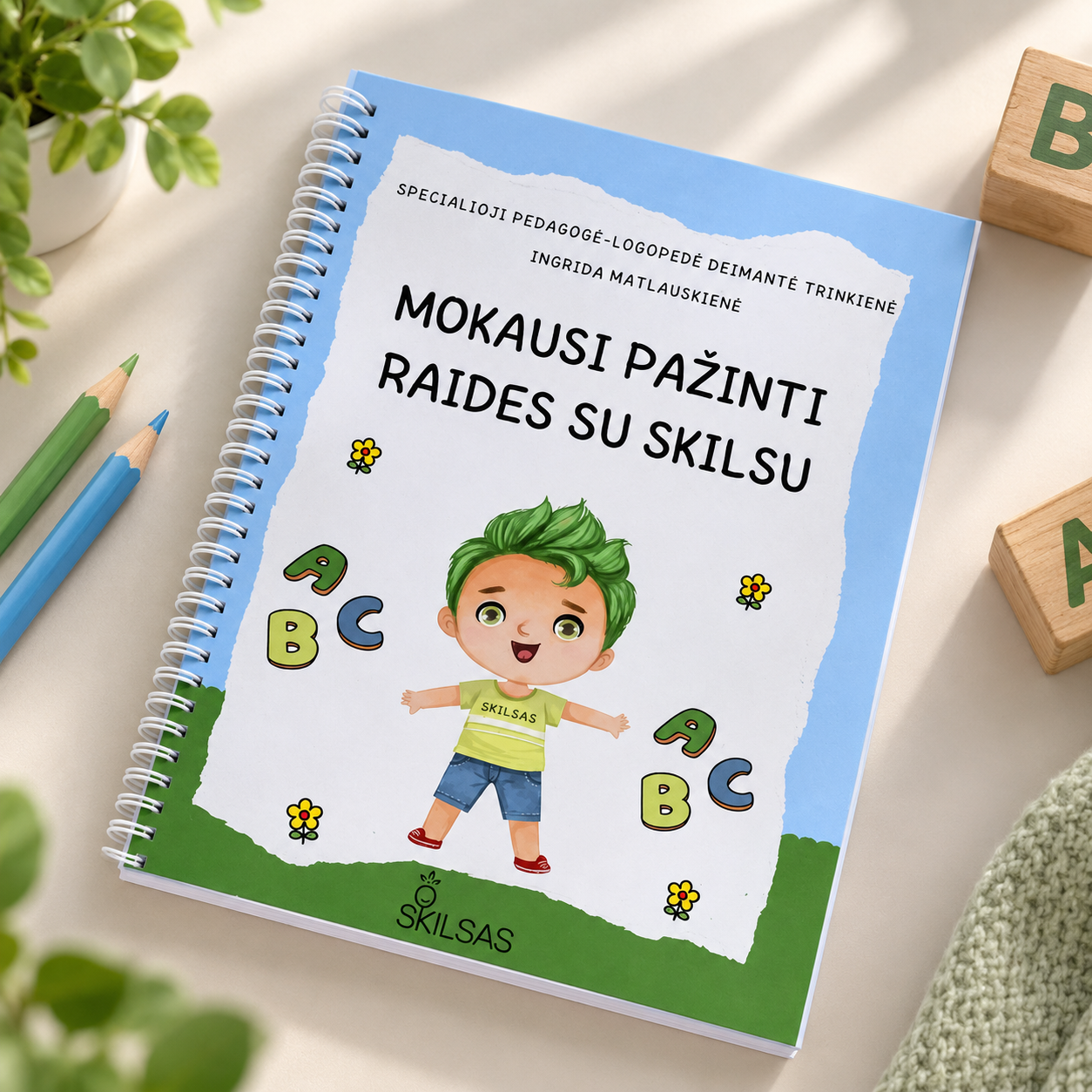 Lavinamoji knyga „Mokausi pažinti raides su Skilsu“ 3 Lavinamoji knyga „Mokausi pažinti raides su Skilsu“