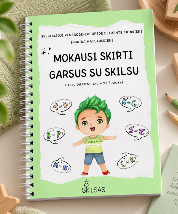 Lavinamoji knyga „Mokausi skirti garsus su Skilsu“