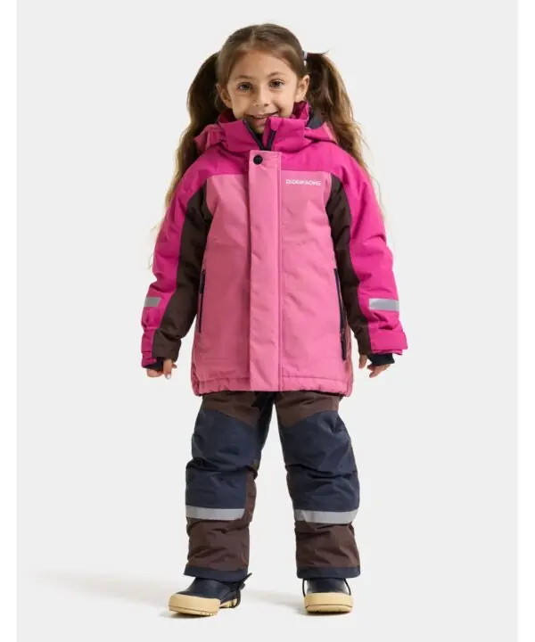 Alternative view of Didriksons žieminė striukė NEPTUN KIDS JKT 5 - Heather Pink (Išankstinis užsakymas)