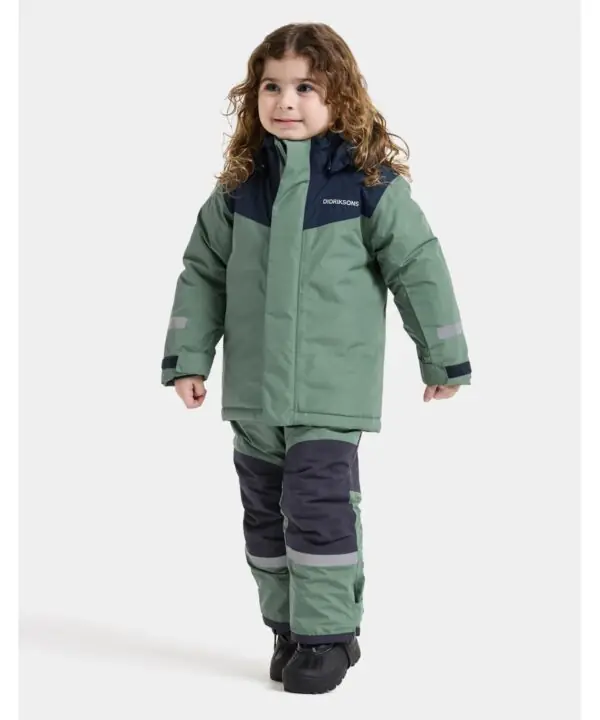 Didriksons žieminis komplektas SKARE KIDS SET 2 - Dark Moss (išankstinis užsakymas)