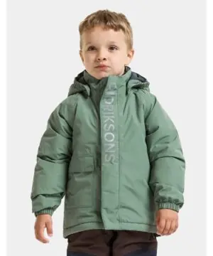 Didriksons žieminė striukė TALVI KIDS JKT 2 - Dark Moss (Išankstinis užsakymas) 2 talvi kids jacket 2 506324 H16 10front1 m262
