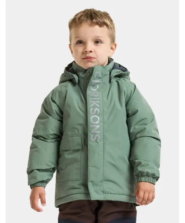 Didriksons žieminė striukė TALVI KIDS JKT 2 - Dark Moss (Išankstinis užsakymas)