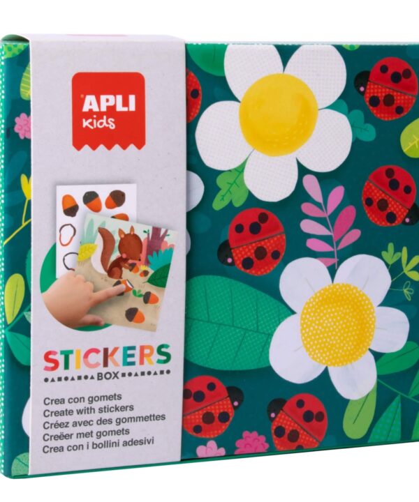 edukaciniai zaislai. Lavinamieji zaislai. Apli Kids . Lipdukų žaidimas „Ladybug“