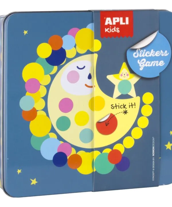 edukaciniai zaislai. Lavinamieji zaislai. Apli Kids . Apli Kids lipdukų žaidimas MĖNULIS
