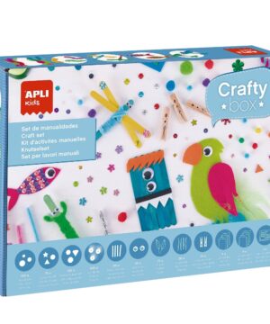 APLI Didysis kūrybinis rinkinys „Crafty Box“ (750+ d.) - Apli Kids 1 edukaciniai zaislai. Lavinamieji zaislai. Apli Kids . APLI Didysis kūrybinis rinkinys „Crafty Box“ (750+ d.)