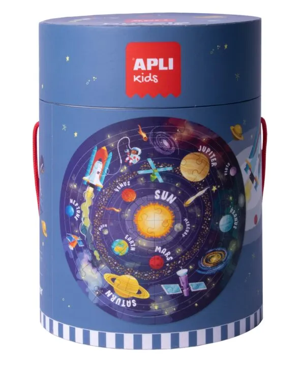 edukaciniai zaislai. Lavinamieji zaislai. Apli Kids . Rato formos dėlionė „Solar System“