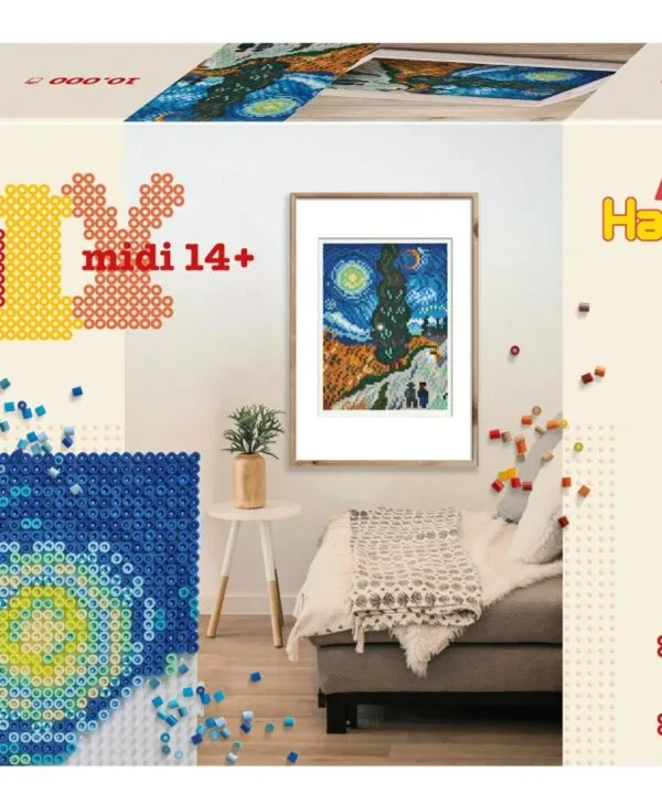 edukaciniai zaislai. Lavinamieji zaislai. HAMA . HAMA ART kūrybinis karoliukų rinkinys VAN GOGH