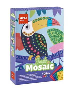 EVA porolono mozaika „Džiunglės” - Apli Kids 2 edukaciniai zaislai. Lavinamieji zaislai. Apli Kids . EVA porolono mozaika „Džiunglės”