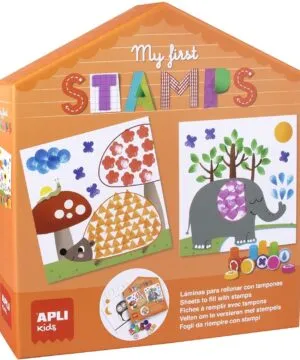 Kūrybinis žaidimas „Mano pirmieji štampai” - Apli Kids 1 edukaciniai zaislai. Lavinamieji zaislai. Apli Kids . Kūrybinis žaidimas „Mano pirmieji štampai”