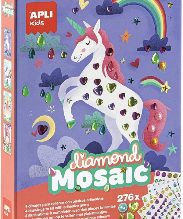 edukaciniai zaislai. Lavinamieji zaislai. Apli Kids . Kūrybinis žaidimas „Deimantinė mozaika”